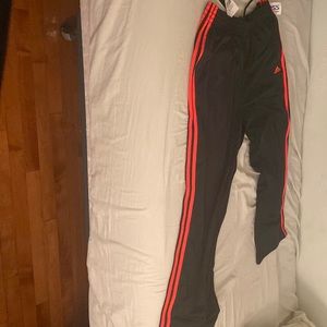 Adidas Mens Joggers Sweatpants M Navy Blue White 3 Stripes Pockets Heavyweight